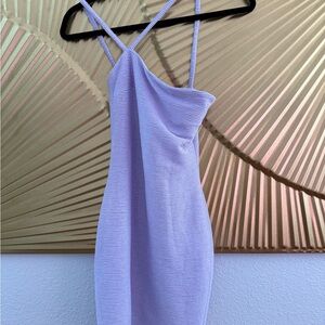 Nordstrom Women’s RUMER Lavender Body-Con Mini Dress